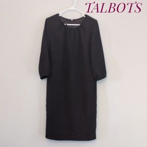 TALBOTS basic black dress size 6 below the knee